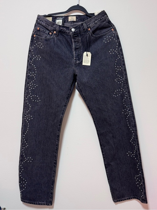 Levi's Denim - Vintage 501® '90S WOMEN'S JEANS BLACK embellished - Size 29 x 32